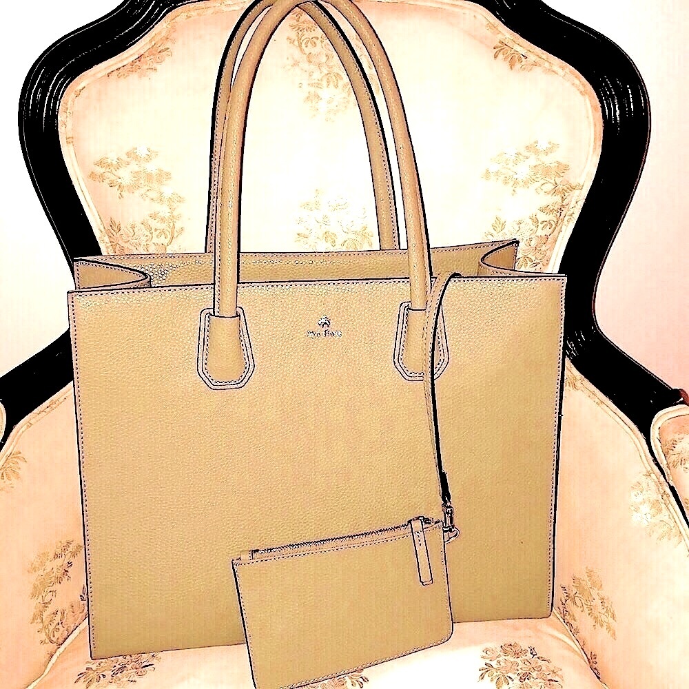 Brooks Brothers Beautiful Leather Tote Bag - Olive🤩 CHIC - must have 💥❤️‍🔥!!!